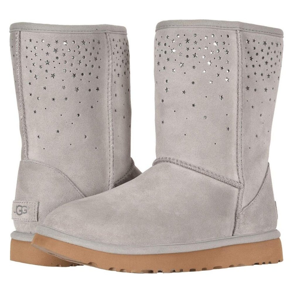 Authentic Women's UGG Australia Classic Grey Star Boot Size 9